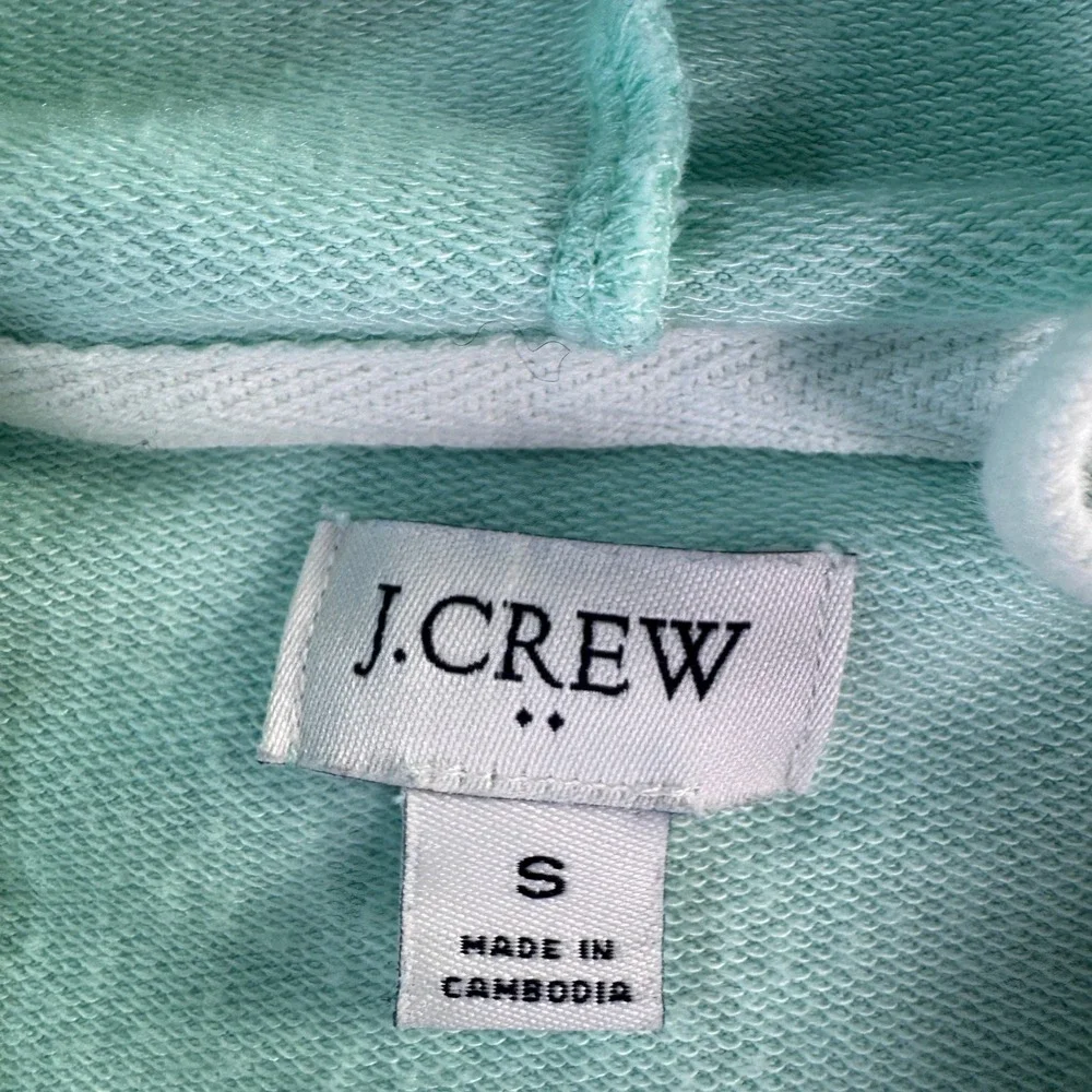 J. Crew Colorblock French Terry Hoodie Size S Unisex Coastal